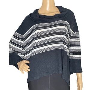 Free People sea side linen blend tee, medium